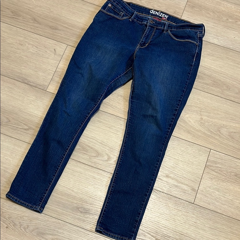 Denizen Modern Skinny Dark Wash Blue Jeans Pants Size 16 M